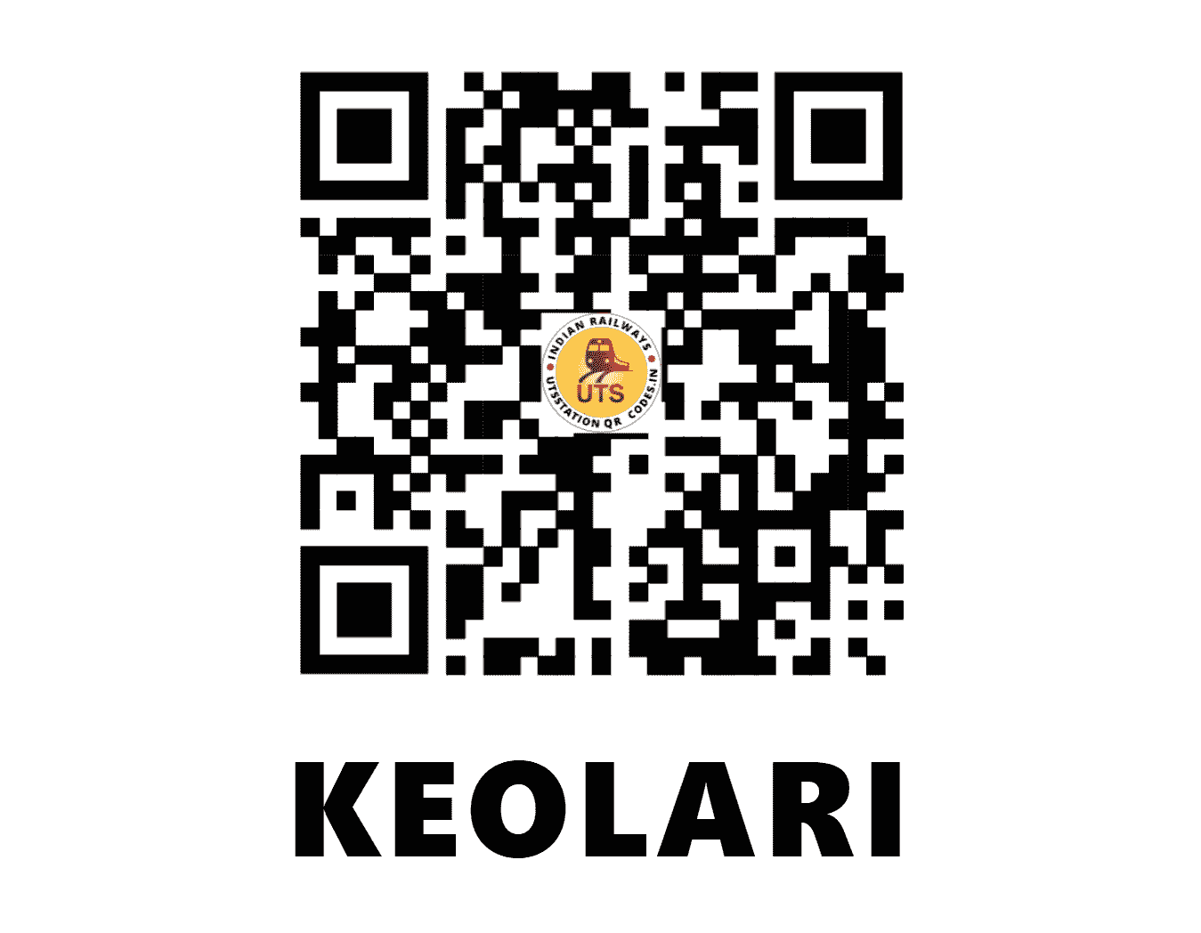 UTS QR Code for KEOLARI - KLZ (SB - MADHYA PRADESH)